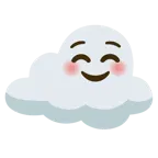 smiling face + cloud