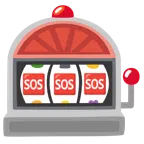 Spielautomat + SOS-Zeichen