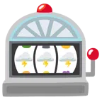 Spielautomat + Wolke mit Blitz