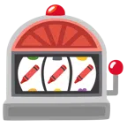 Spielautomat + Wachsmalstift