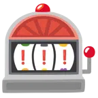 Spielautomat + rotes Ausrufezeichen