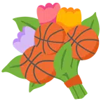Basketball + Blumenstrauß