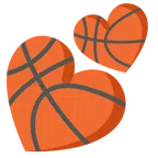 Basketball + zwei Herzen