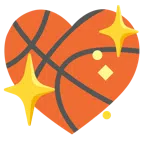 Basketball + funkelndes Herz