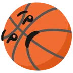 Basketball + verstimmtes Gesicht