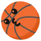 Basketball + küssendes Gesicht