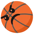 Basketball + verärgertes Gesicht