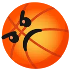 Basketball + schmollendes Gesicht
