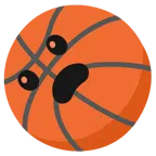 Basketball + entsetztes Gesicht