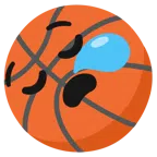 Basketball + schläfriges Gesicht