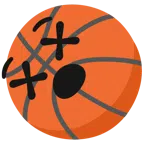 Basketball + benommenes Gesicht
