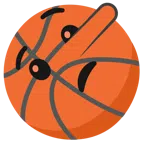 Basketball + lügendes Gesicht