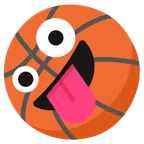 Basketball + irres Gesicht