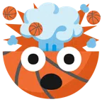 Basketball + explodierender Kopf