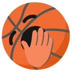 Basketball + gähnendes Gesicht