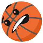 Basketball + auf Lippe beißen