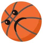 Basketball + düsteres Gesicht