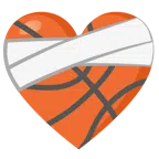 Basketball + Herz mit Verband