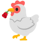 ไก่ + ดอกกุหลาบ
