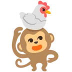 ไก่ + หน้าลิง