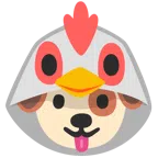 ไก่ + หน้าสุนัข