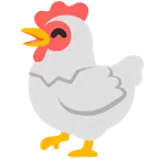ไก่ + หน้ายิ้มตายิ้ม และอ้าปาก