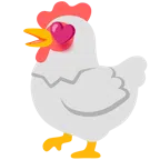 ไก่ + ตาหัวใจ