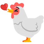 ไก่ + หน้าส่งจุ๊บ