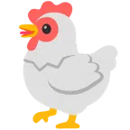 ไก่ + แลบลิ้น