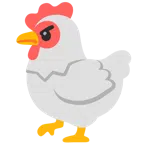 ไก่ + หน้าโกรธ
