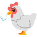 ไก่ + หน้าหายใจออก