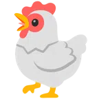 ไก่ + อ้าปาก