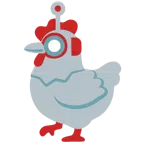 ไก่ + หุ่นยนต์