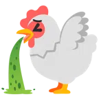 ไก่ + หน้าอาเจียน