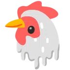 ไก่ + ใบหน้าละลาย