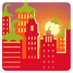 Sonnenuntergang in der Stadt + Peperoni