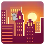 Sonnenuntergang in der Stadt + Koala
