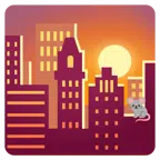 Sonnenuntergang in der Stadt + Mäusegesicht