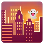 Sonnenuntergang in der Stadt + Gespenst