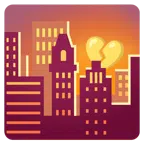 Sonnenuntergang in der Stadt + gebrochenes Herz