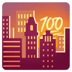 Sonnenuntergang in der Stadt + 100 Punkte