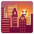 Sonnenuntergang in der Stadt + überwältigt