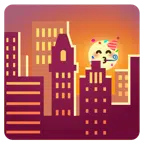 Sonnenuntergang in der Stadt + Partygesicht