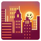 Sonnenuntergang in der Stadt + schwindeliges Gesicht