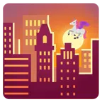 Sonnenuntergang in der Stadt + Einhorn