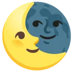 last quarter moon face + last quarter moon face