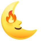 faccina ultimo quarto di luna + fuoco