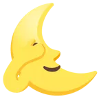 faccina ultimo quarto di luna + non vedo