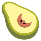 faccina ultimo quarto di luna + avocado
