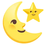 faccina ultimo quarto di luna + stella